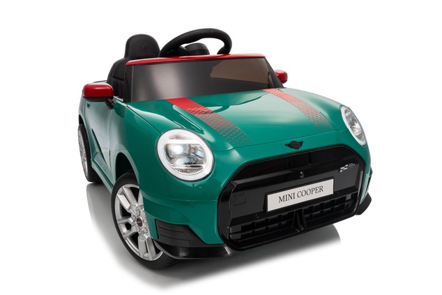Elektrické autíčko BMW Mini Cooper 12V, zelené, USB Vstup s Bluetooth pripojením na MP3 Pr