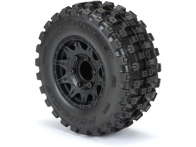 Pro-Line koleso 2.8", pneu Badlands MX28 Belted, disk Raid H12 čierny (2)