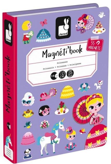 Janod Magnetibook Princezné Magnetická kniha pre deti