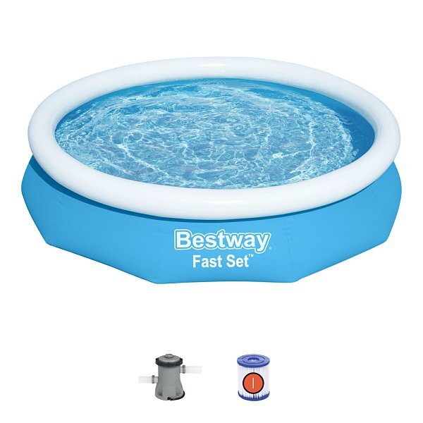 Bestway Nafukovací bazén Fast Set, kartušová filtrácia, 3,05m x 66cm