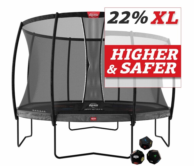 BERG Elite Regular 430 Grey Levels + ochranná sieť Deluxe DLX XL