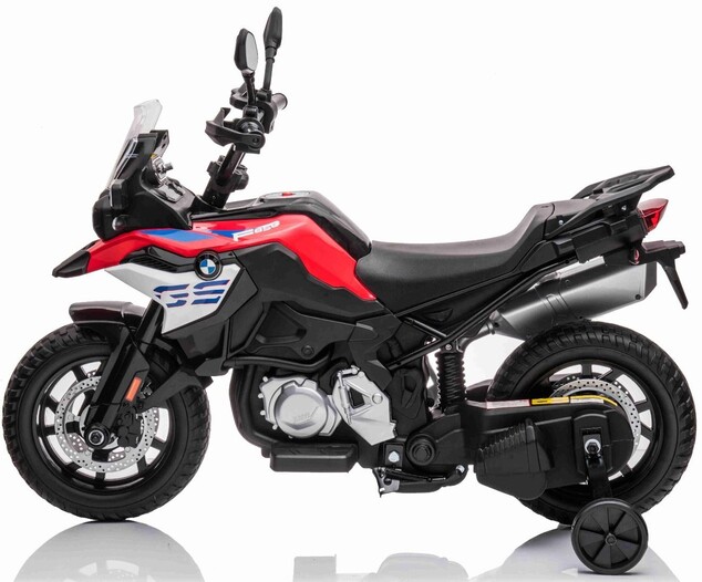 Elektromotorrad BMW F850 GS, lizenziert, 12-V-Batterie, weiche EVA-Räder, 2 x 35-W-Motor