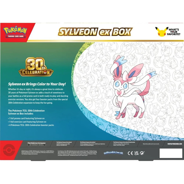 Pokémon TCG: 30. Ünnepi Sylveon ex Doboz