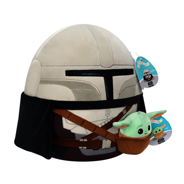 SQUISHMALLOWS Star Wars Mandalorian 30 cm i Grogu 9 cm