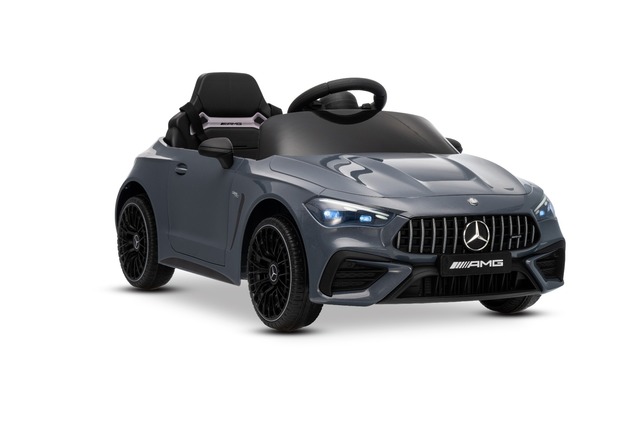 Elektrické autíčko Mercedes CLE 12V s pohonom zadných kolies, sivé, Jednomiestne, Lítiová