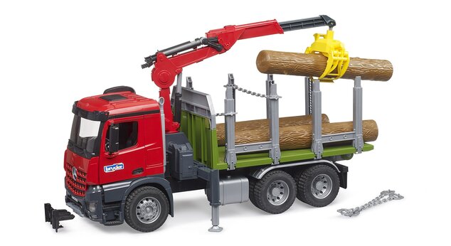 Bruder MB Arocs - transportér dreva s hydraulickou rukou