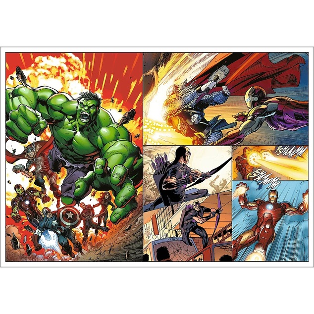 Trefl Puzzle Marvel 4 x 250 dielikov Hrdinské dni
