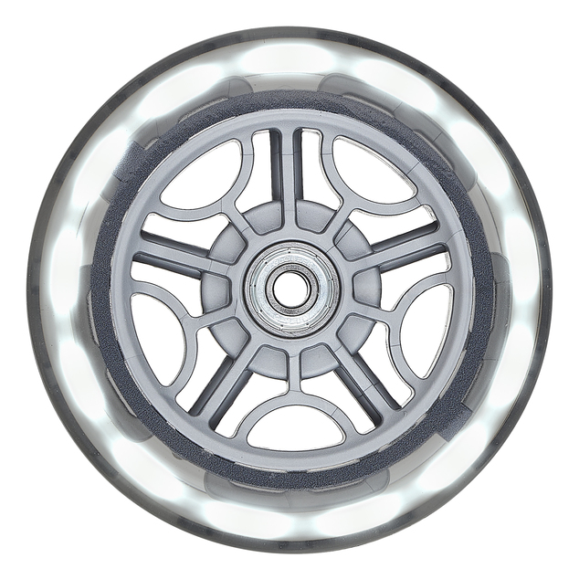 Globber Svietiace kolesá 121mm SET (White)