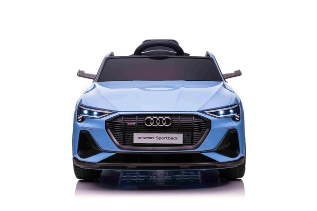 Elektrické autíčko Audi E-tron Sportback 12V, modré, široké jednomiestne sedadlo