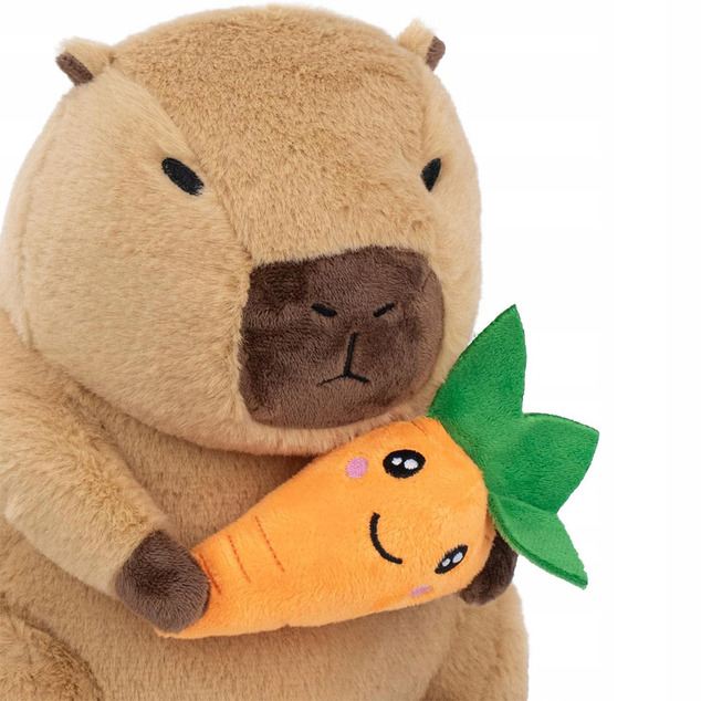KAWAII Kapibara s mrkvom plišana igračka 22 cm
