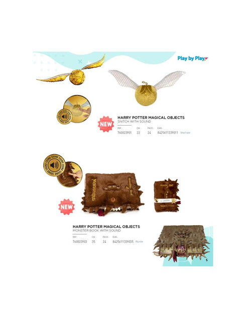 Harry Potter - libro Il libro mostruoso dei mostri peluche 32cm a batterie con suono