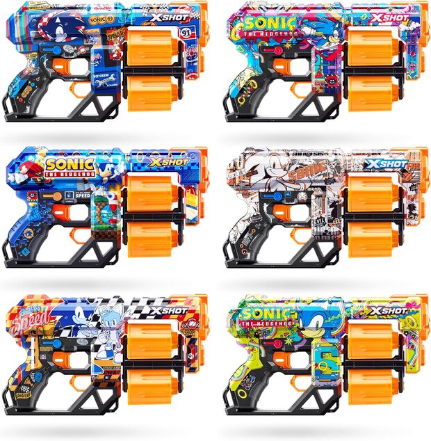 ZURU X-SHOT SKINS SONIC s 12 náboji
