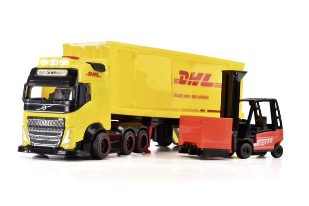 DHL Nákladné auto Volvo FH 16 s vysokozdvižným vozíkom 35 cm