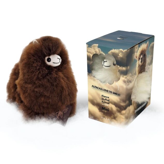 INKARI Plyšová hračka Alpaca Mini Chocolate 15cm