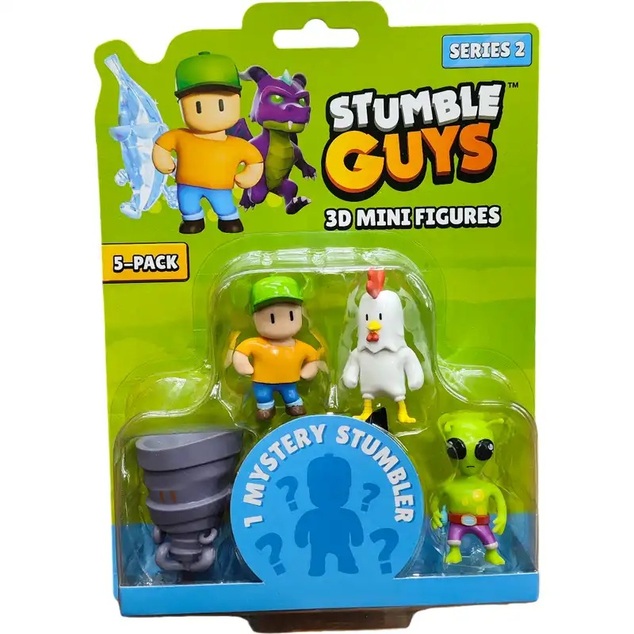 Stumble Guys 3D mini figúrka 5ks Series 2