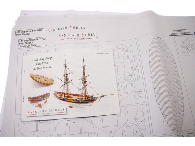 Vanguard Models HMS Flirt 1782 1:64 kit
