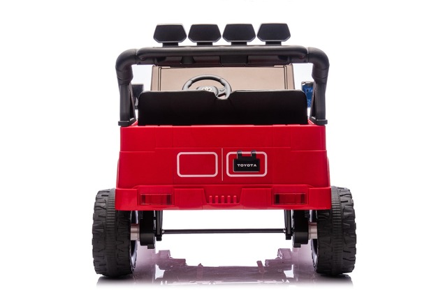 Elektrické autíčko Toyota FJ Cruiser XXL s pohonom 4x4, licencované (Dvojmiestne), červené