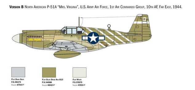 Model Kit letadlo 1423 - P-51A Mustang (1:72)