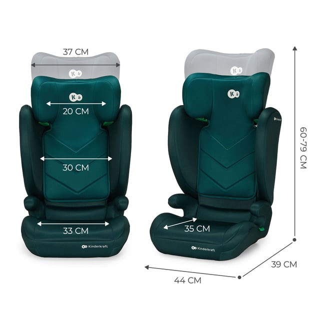 KINDERKRAFT Asiento de coche i-Spark i-Size 100-150 cm Verde