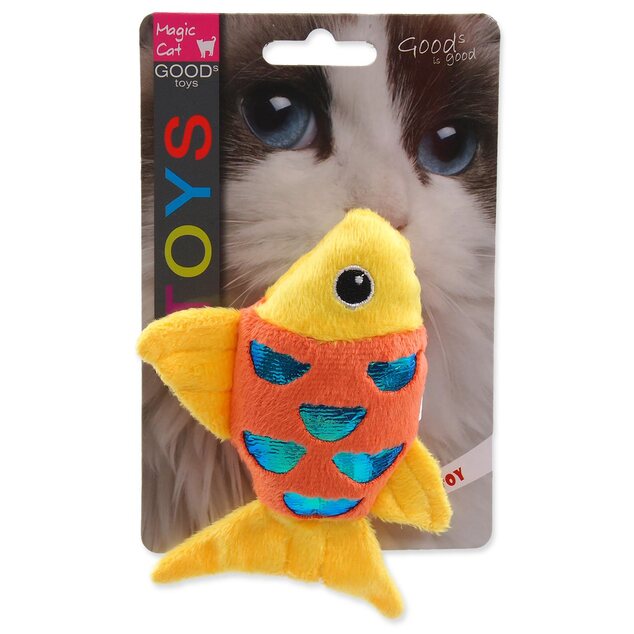 Hračka Magic Cat rybka plyš s catnipom mix 10cm