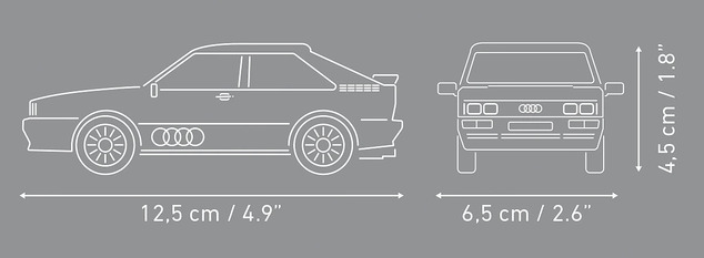 Cobi Audi Quattro (1980), 1:35, 88 k