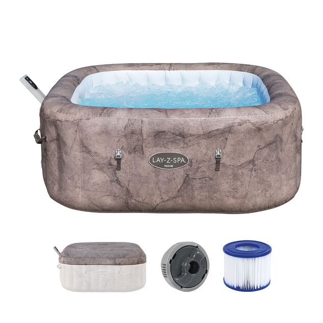 Bestway 6001K Pezsgőfürdő LAY-Z-SPA® Rome AirJet™ 6 személyre (Energiatakarékos) 180 x 180 x 71 cm