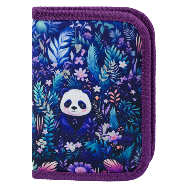 BAAGL SET 5 Ergo Jungle Panda: cartella, astuccio, sacchetto, grembiule, portafoglio