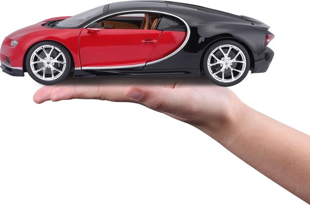 Bburago 1:18 Plus Bugatti Chiron black/red