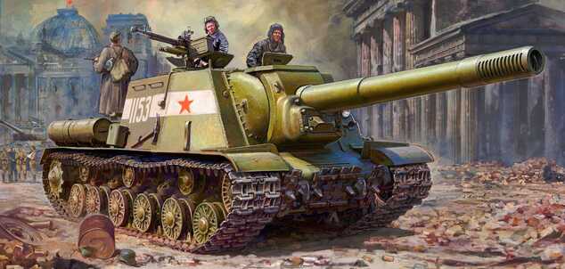 Model Kit military 3721 -  Soviet Self-propelled Gun ISU-152 (1:35)