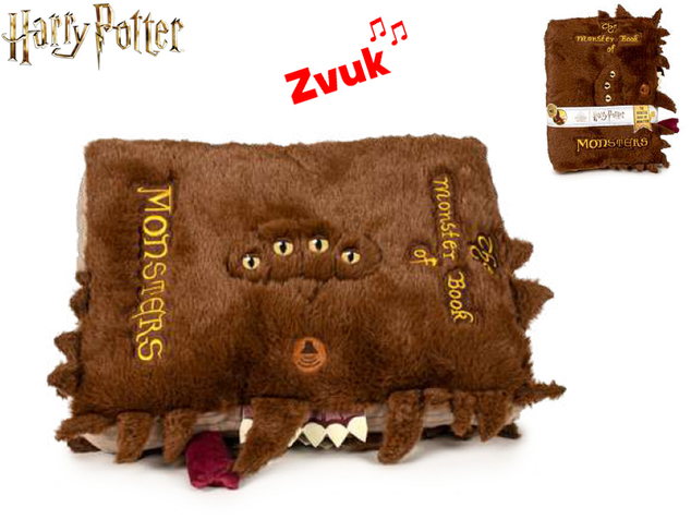 Harry Potter - libro Il libro mostruoso dei mostri peluche 32cm a batterie con suono