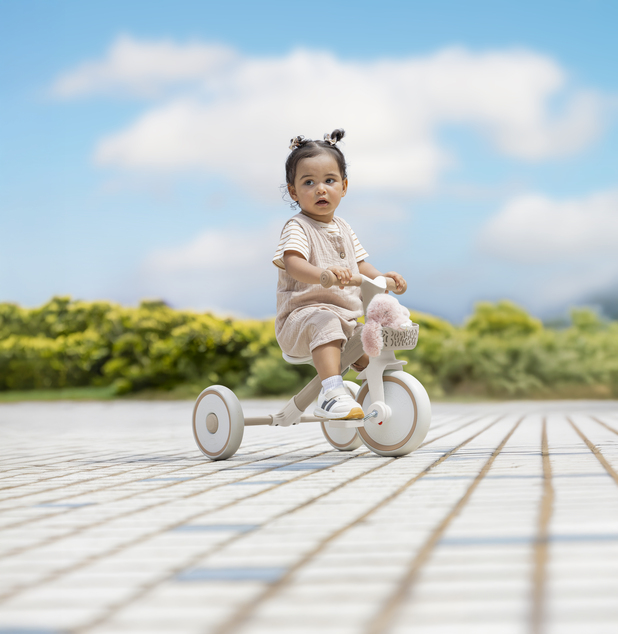 Globber detské odrážadlo trojkolesové - Learning Trike 2in1 PLUS Ecologic Coconut