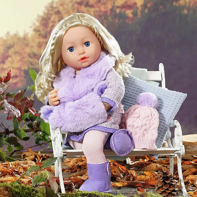 Baby Annabell Conjunto de invierno con piel, 43 cm