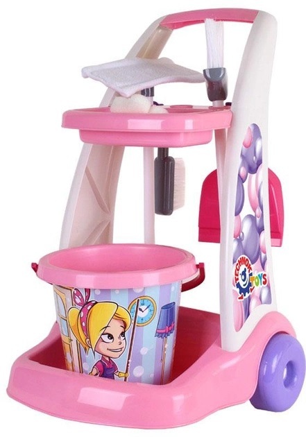 Set bestehend aus einem kleinen Reiniger mit Trolley