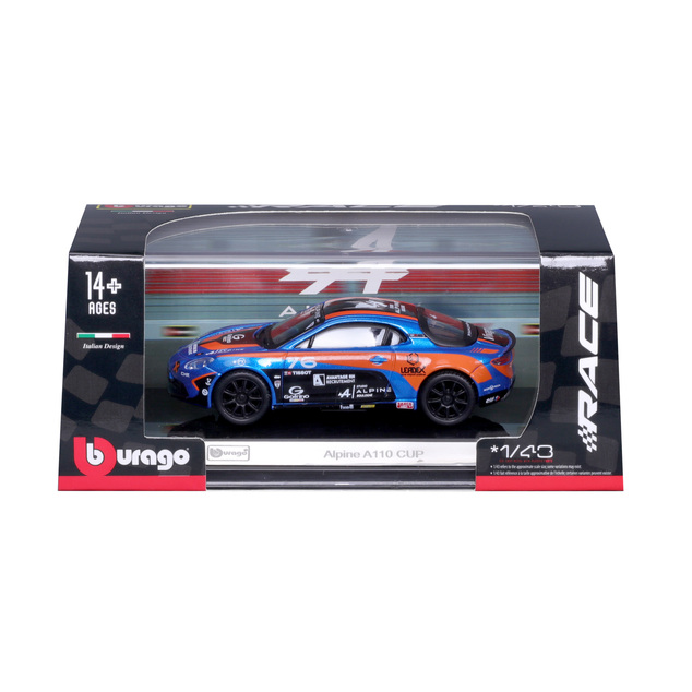 Bburago 1:43 Racing Alpine A110 CUP in decorative box