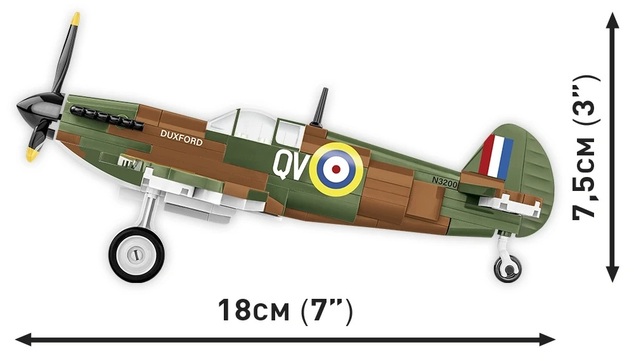 Cobi II WW Supermarine Spitfire Mk. I N3200 (WM), 1:48, 146 k