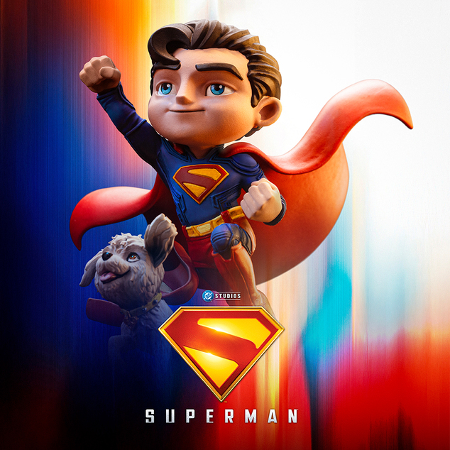 Iron Studios MiniCo Superman: Legacy Superman &amp; Krypto Figur