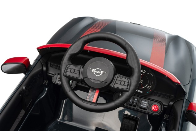 Elektrické autíčko BMW Mini Cooper 12V, čierne, USB Vstup s Bluetooth pripojením na MP3 Pr