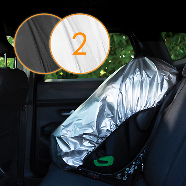 LIONELO Autósülés huzat ThermalCover Silver