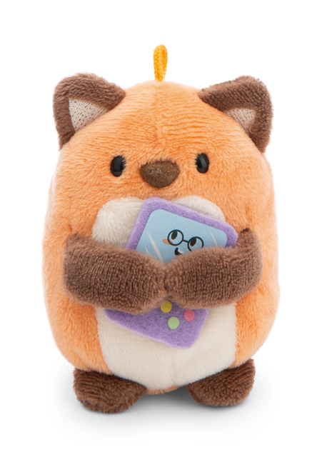 NICI plyš MyMochi Líška Geeks 8cm v kostýme žabky a videohrou, set darčekové balenie