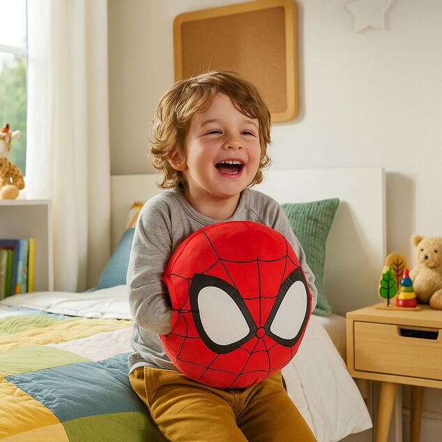 Cozy Noxxiez HW775 Spiderman - hrejivý plyšový vankúš 3 v 1