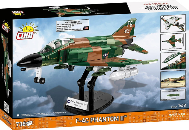 Cobi 2427 Vietnam War F-4C Phantom II, 1:48, 738 k