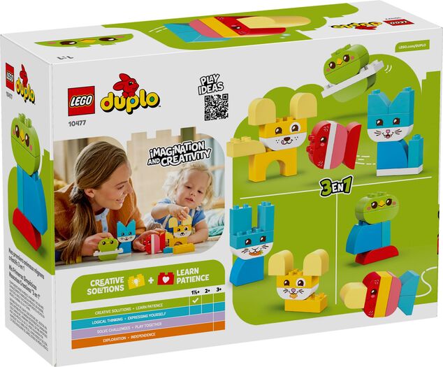 LEGO® DUPLO® 10477 Kreatívni roztomilí maznáčikovia 3 v 1