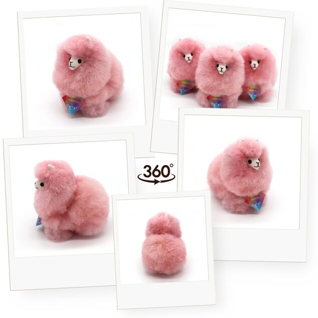 INKARI Plüschspielzeug Alpaka Mini Cotton Candy 15cm