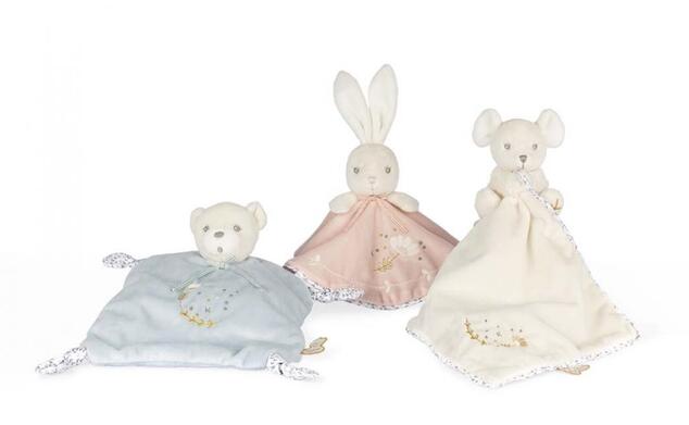 Kaloo Plüsch-Schmusetuch für Babys Bär Blau Perle