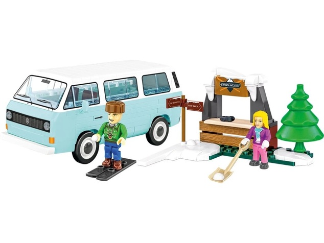 Cobi 24639 Volkswagen T3 zimné dobrodružstvo, 1:35, 189 k, 2 f