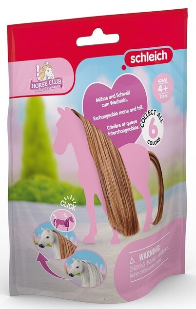 Schleich Hnedé doplnky na chvost a hrivu