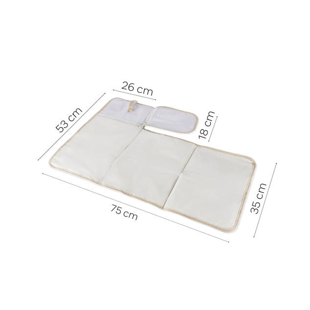 Cestovná prebaľovacia podložka, Ivory beige