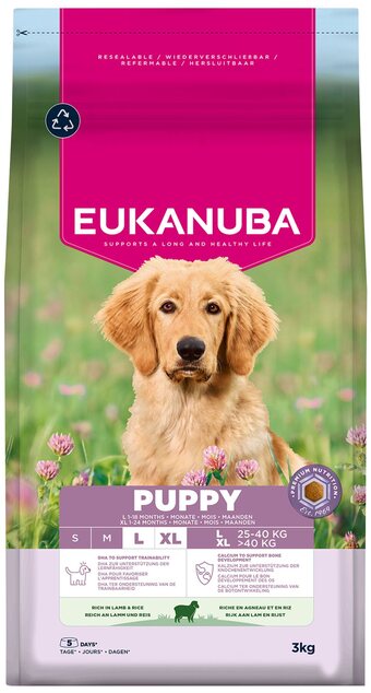 Krmivo EUKANUBA Puppy Large rich in lamb 3 kg