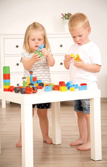 Hape Construcción PolyM 128 piezas
