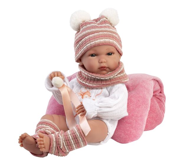 Llorens 63512 NEW BORN NIÑA - muñeca bebé realista con cuerpo de vinilo completo